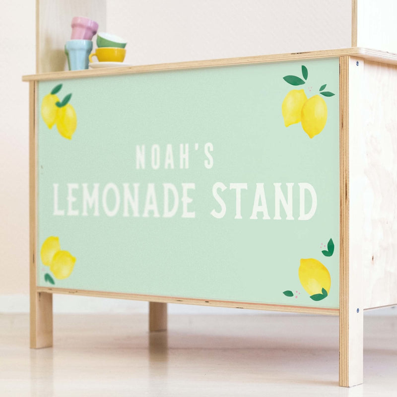 Stand de Limonade Menthe - Stickers Cuisine Ikea Duktig Personnalisable