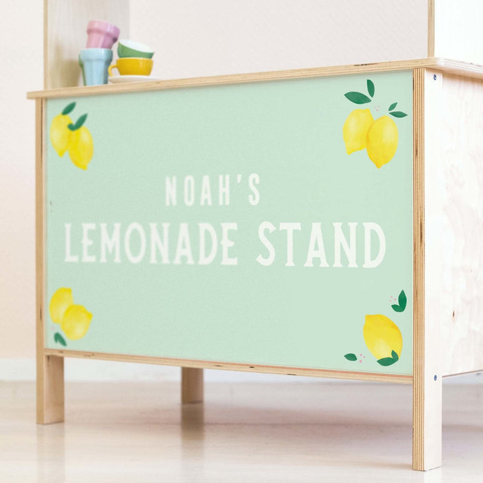Décalcomanies personnalisées de stand de limonade pour la cuisine de jeu Ikea Duktig