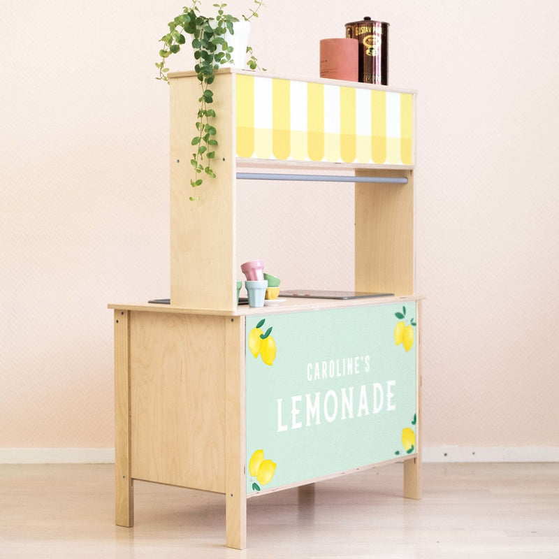 Stand de Limonade Menthe - Stickers Cuisine Ikea Duktig Personnalisable