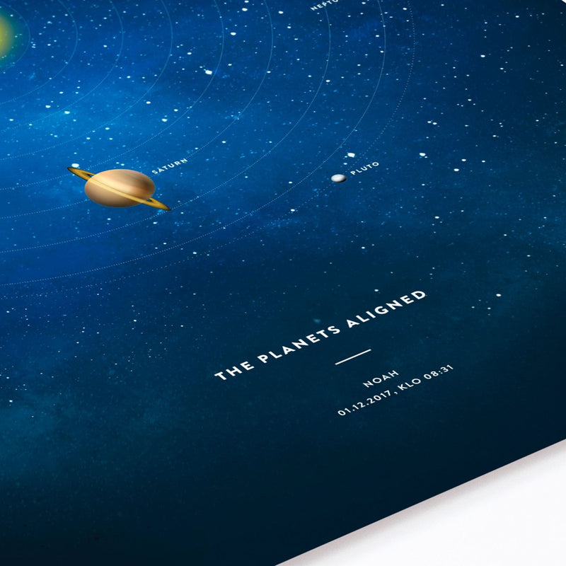 Personalised Solar System Poster, wall decals by Made of Sundays