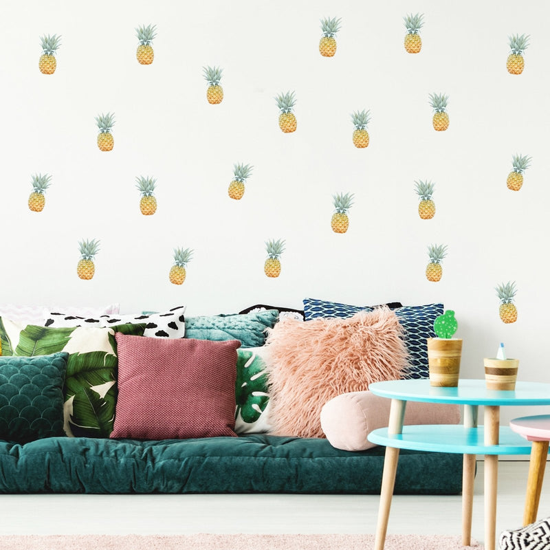 Pineapple Wall Stickers, wall decals by Made of Sundays