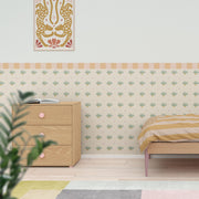 Pineapples and Dots Wallpaper - Peel & Stick Wallpapers by Made of Sundays