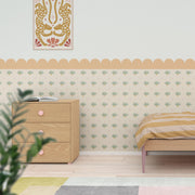 Pineapples and Dots Wallpaper - Peel & Stick Wallpapers by Made of Sundays