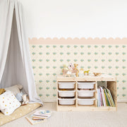Pineapples and Dots Wallpaper - Peel & Stick Wallpapers by Made of Sundays