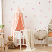 Pink Mix Polka Dot Wall Stickers - Made of Sundays