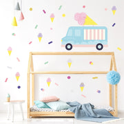 Pop Ice Cream Wall Stickers Theme Pack, wall decals by Made of Sundays