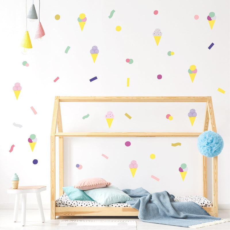 Pop Ice Cream Wall Stickers Theme Pack, wall decals by Made of Sundays