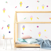 Pop Ice Cream Wall Stickers Theme Pack, wall decals by Made of Sundays