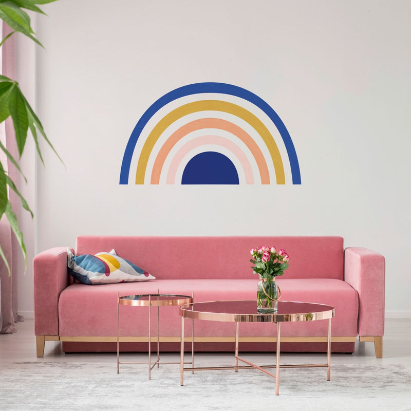 Rainbow Mural wall sticker, Art Deco, wall decals by Made of Sundays