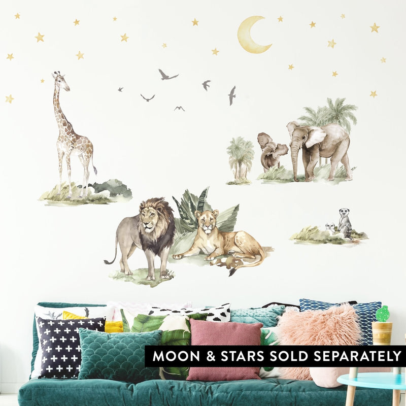 Autocollants Muraux Animaux de la Savane