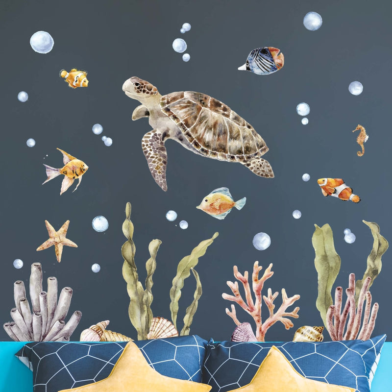 Sea Life Turtle Wall Stickers