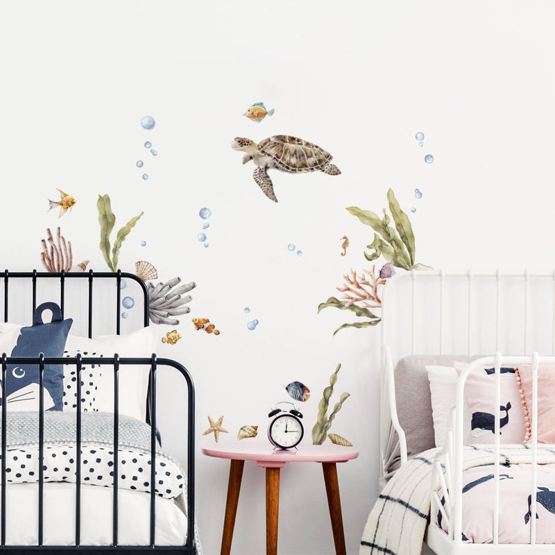 Sea Life Turtle Wall Stickers