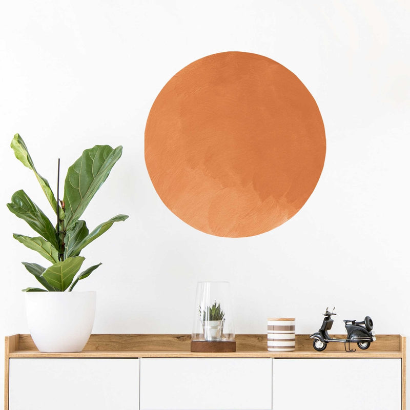 Petit autocollant mural cercle abstrait