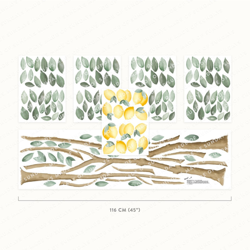 Small Lemon Trees Wall Stickers