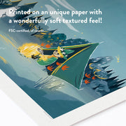 Snufkins Campfire Moomin Poster - Made of Sundays
