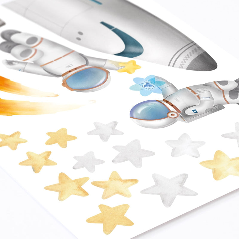 Autocollants Muraux Aventure Fusée Spatiale