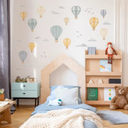 Striped Hot Air Balloon Wall Stickers - Made of Sundays