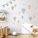Striped Hot Air Balloon Wall Stickers - Made of Sundays