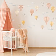 Striped Hot Air Balloon Wall Stickers - Made of Sundays