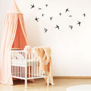 Swallows Watercolour Bird Wall Stickers, wall decals by Made of Sundays