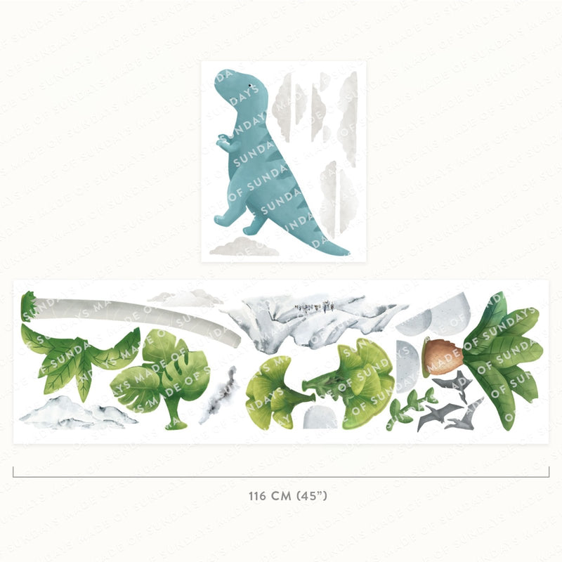 T-Rex Dinosaur Wall Sticker, wall decals by Made of Sundays