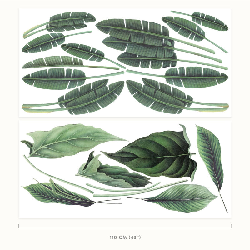 Vintage Tropical Jungle with Shapes, wall decals by Made of Sundays