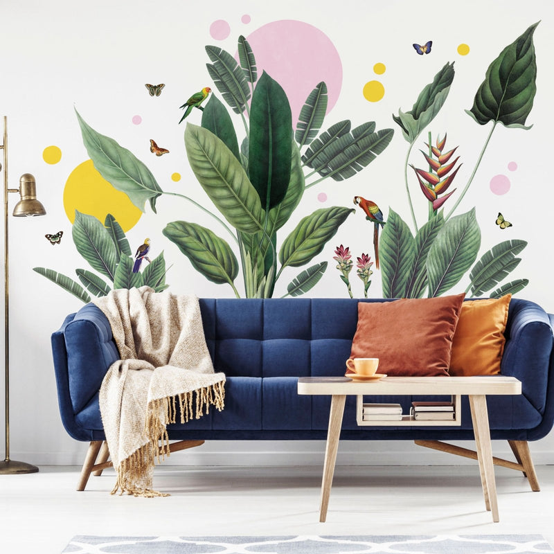 Vintage Tropical Jungle with Shapes, wall decals by Made of Sundays