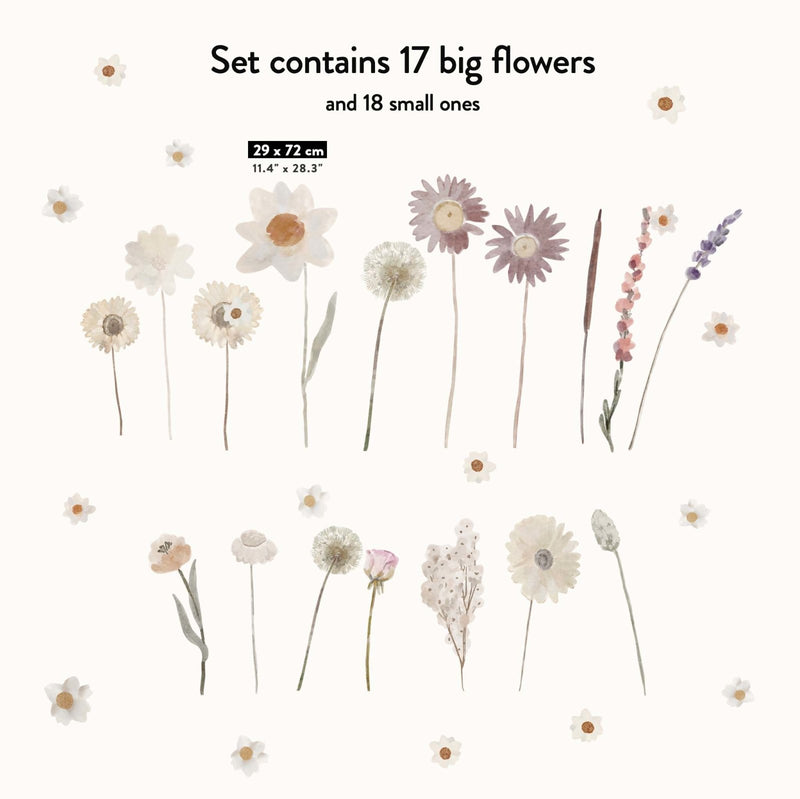 Wild flowers Wall Stickers