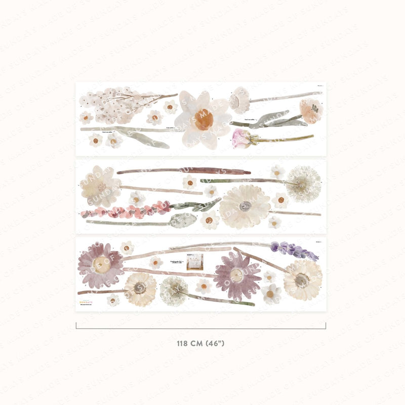 Wild flowers Wall Stickers