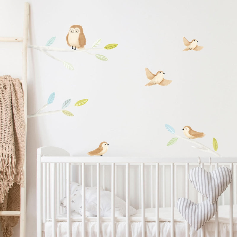 Woodland Spring Birds Wall Stickers, wall decals by Made of Sundays